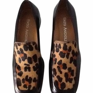 Enzo Angiolini Leopard Loafers